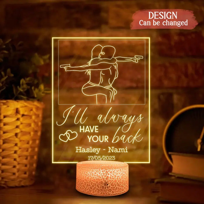Personalized Couple Acrylic Night Light - Gift Idea for Couple - Partners In Crime For Life