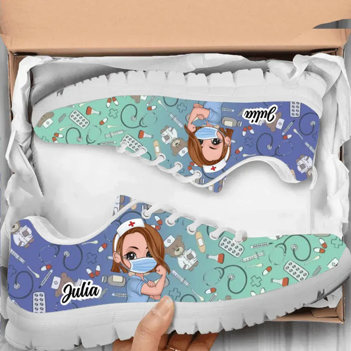 Personalized Nurse Sneakers - Gift Idea For Nurses/Friends