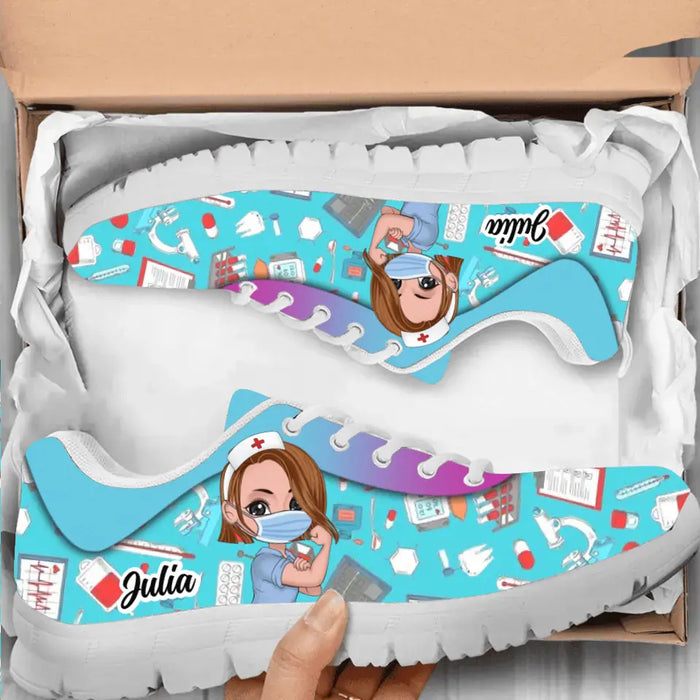 Personalized Nurse Sneakers - Gift Idea For Nurses/Friends