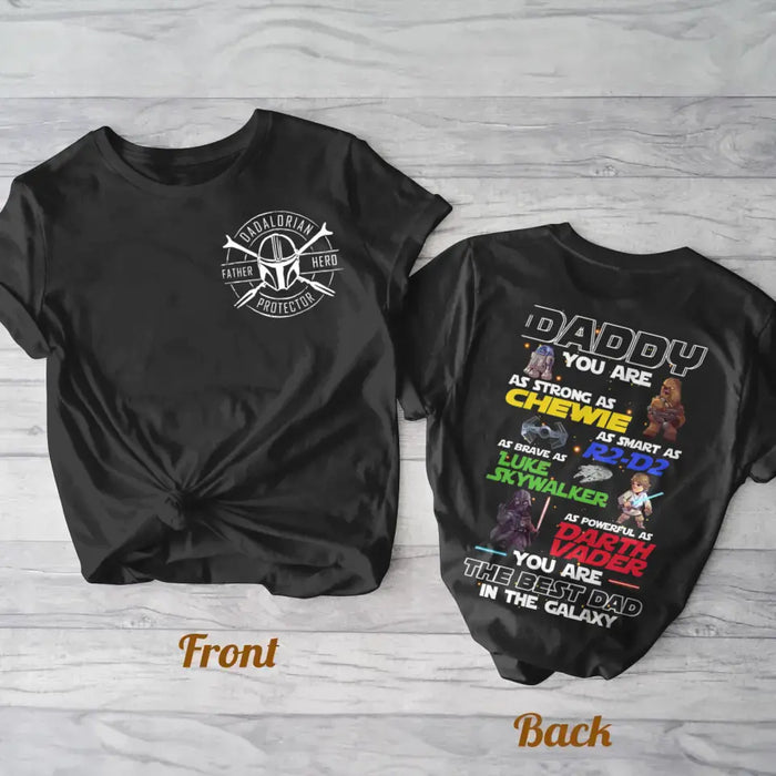 Personalized Daddy AOP T-shirt - Father's Day Gift Idea - Daddy You Are As Strong As Chewie