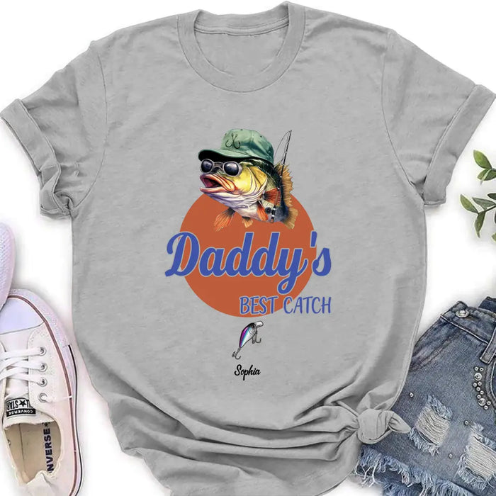 Personalized Fishing Shirt/Hoodie - Up to 6 Fishing Lures - Father's Day Gift Idea for Fishing Lovers - Daddy's Best Catch