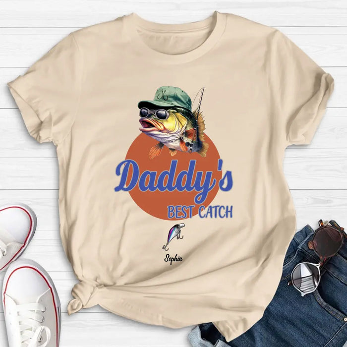 Personalized Fishing Shirt/Hoodie - Up to 6 Fishing Lures - Father's Day Gift Idea for Fishing Lovers - Daddy's Best Catch