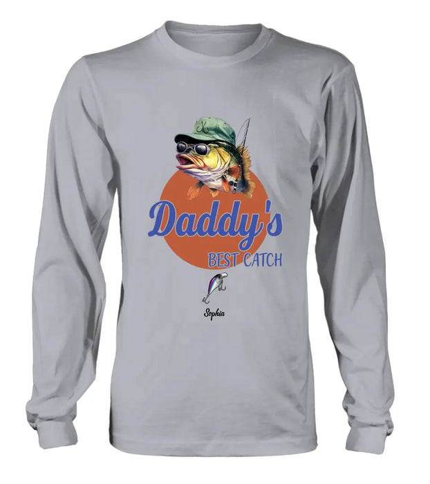 Personalized Fishing Shirt/Hoodie - Up to 6 Fishing Lures - Father's Day Gift Idea for Fishing Lovers - Daddy's Best Catch