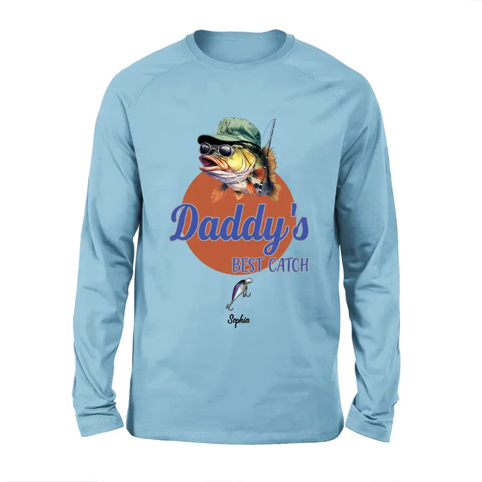 Personalized Fishing Shirt/Hoodie - Up to 6 Fishing Lures - Father's Day Gift Idea for Fishing Lovers - Daddy's Best Catch