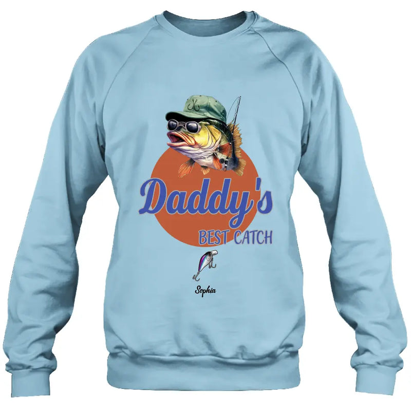 Personalized Fishing Shirt/Hoodie - Up to 6 Fishing Lures - Father's Day Gift Idea for Fishing Lovers - Daddy's Best Catch