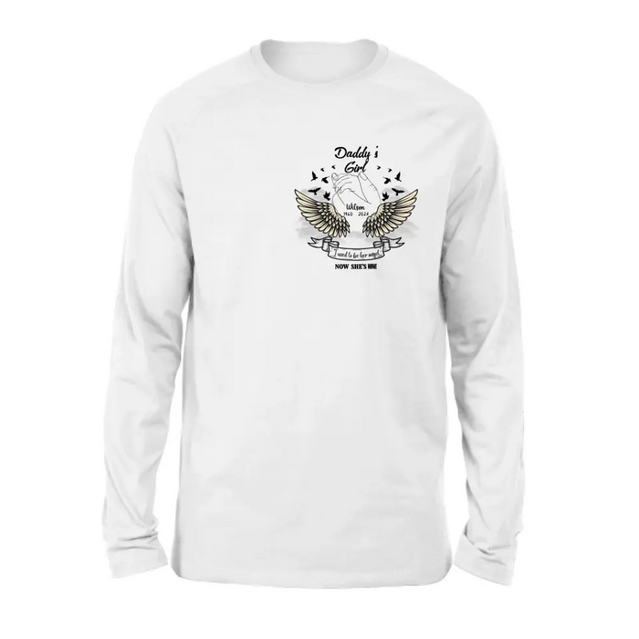 Personalized Memorial Angel Shirt/Hoodie - Memorial Gift Idea for Mother's Day/Father's Day - Grandma's Girl I Used To Be Her Angel Now She's Mine