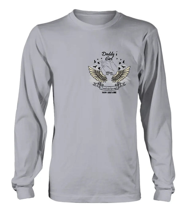 Personalized Memorial Angel Shirt/Hoodie - Memorial Gift Idea for Mother's Day/Father's Day - Grandma's Girl I Used To Be Her Angel Now She's Mine