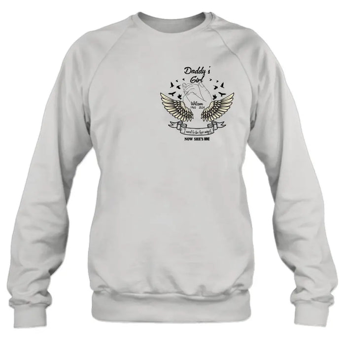 Personalized Memorial Angel Shirt/Hoodie - Memorial Gift Idea for Mother's Day/Father's Day - Grandma's Girl I Used To Be Her Angel Now She's Mine