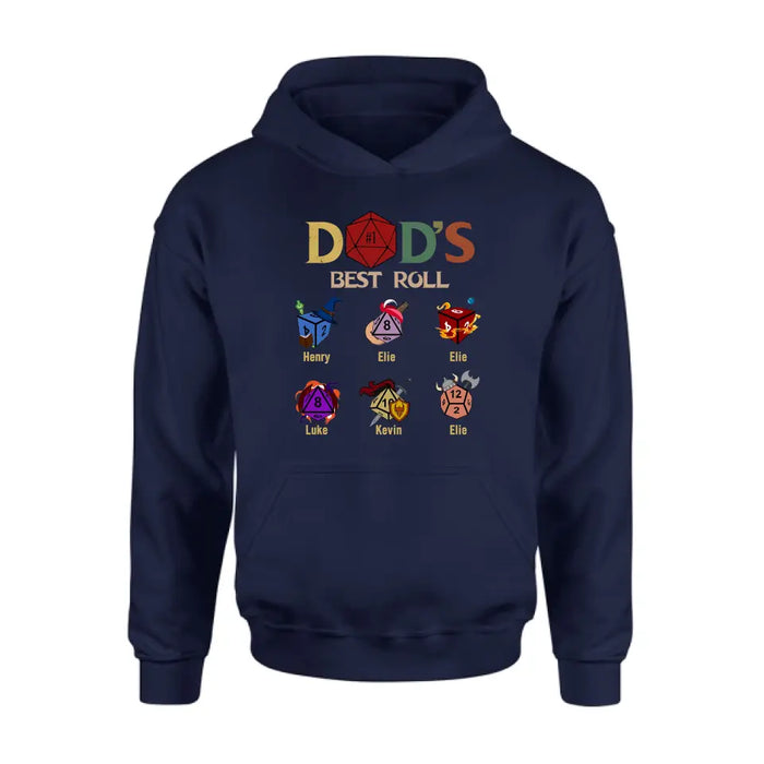 Personalized Dad's Best Roll Shirt/Hoodie -  Gift Idea for Father's Day - Up to 6 Kids