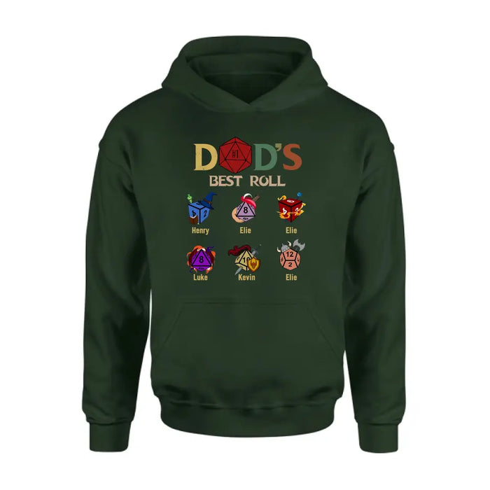 Personalized Dad's Best Roll Shirt/Hoodie -  Gift Idea for Father's Day - Up to 6 Kids