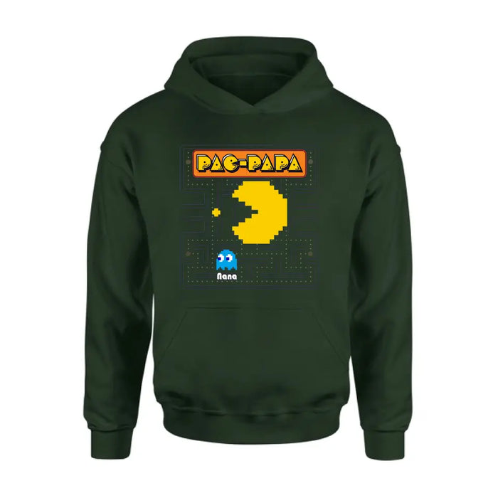 Personalized Pac-Dad Shirt/Hoodie - Father's Day Gift Idea For Dad/Grandpa/Papa - Up to 8 Kids