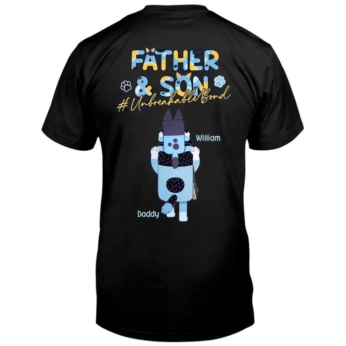 Personalized Father Kid/Adult T-shirt - Up to 5 Kids - Father's Day Gift Idea - Father & Son/Daughter Unbreakable Bond
