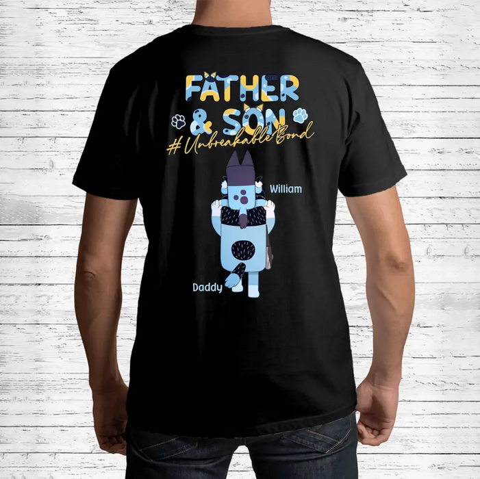 Personalized Father Kid/Adult T-shirt - Up to 5 Kids - Father's Day Gift Idea - Father & Son/Daughter Unbreakable Bond