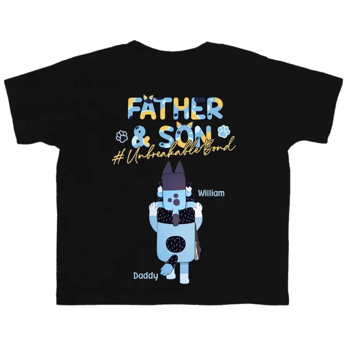 Personalized Father Kid/Adult T-shirt - Up to 5 Kids - Father's Day Gift Idea - Father & Son/Daughter Unbreakable Bond