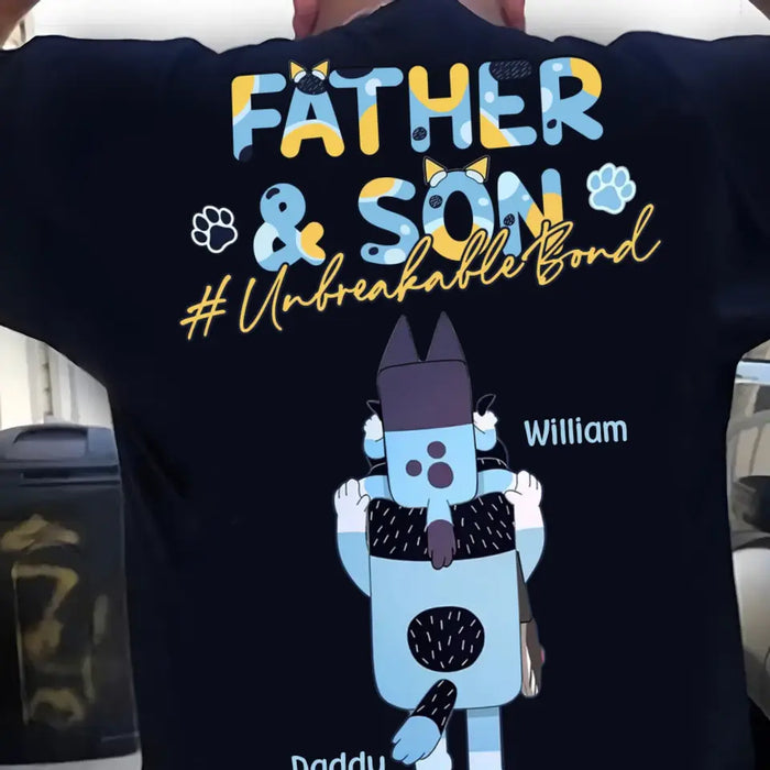 Personalized Father Kid/Adult T-shirt - Up to 5 Kids - Father's Day Gift Idea - Father & Son/Daughter Unbreakable Bond