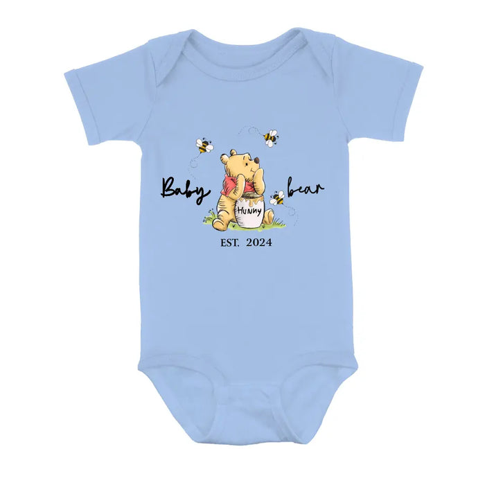 Personalized Family Bear Baby Onesie/T-Shirt - Father's Day/Mother's Day Gift Idea