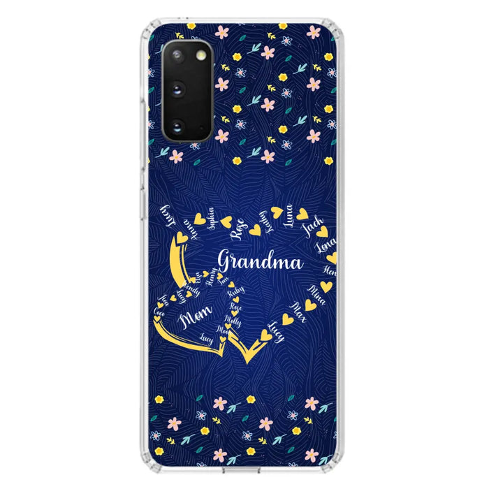 Personalized Grandma Mom Phone Case - Gift Idea For Mother's Day - Up to 12 Kids - Case For iPhone And Samsung