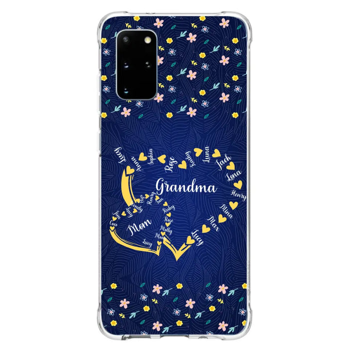 Personalized Grandma Mom Phone Case - Gift Idea For Mother's Day - Up to 12 Kids - Case For iPhone And Samsung