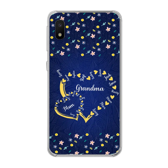 Personalized Grandma Mom Phone Case - Gift Idea For Mother's Day - Up to 12 Kids - Case For iPhone And Samsung