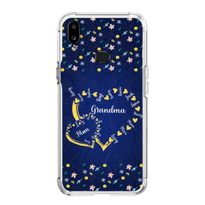 Personalized Grandma Mom Phone Case - Gift Idea For Mother's Day - Up to 12 Kids - Case For iPhone And Samsung