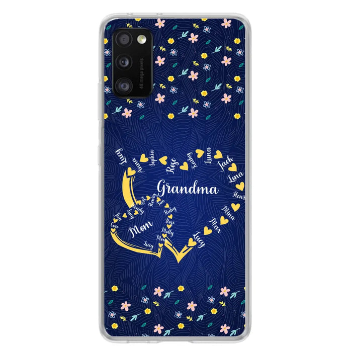 Personalized Grandma Mom Phone Case - Gift Idea For Mother's Day - Up to 12 Kids - Case For iPhone And Samsung