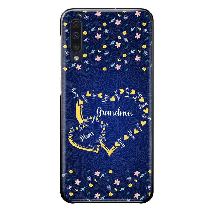 Personalized Grandma Mom Phone Case - Gift Idea For Mother's Day - Up to 12 Kids - Case For iPhone And Samsung