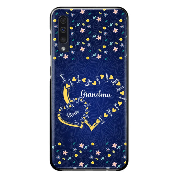 Personalized Grandma Mom Phone Case - Gift Idea For Mother's Day - Up to 12 Kids - Case For iPhone And Samsung