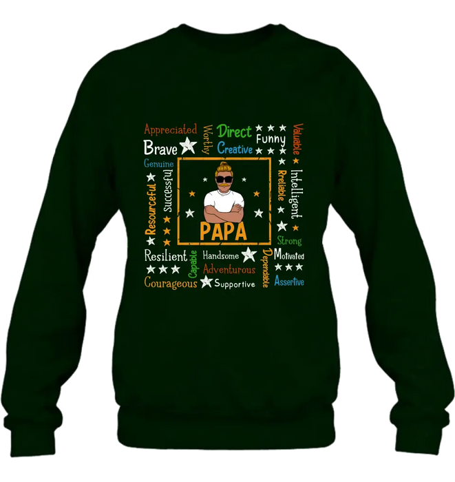 Personalized Daddy Affirmation Shirt/Hoodie - Father's Day Gift Idea For Dad/Grandpa