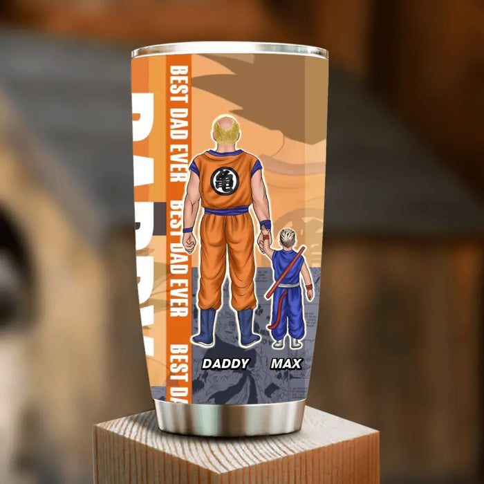 Personalized Dad Tumbler - Up to 5 Kids - Gift Idea For Father's Day - Best Dad Ever