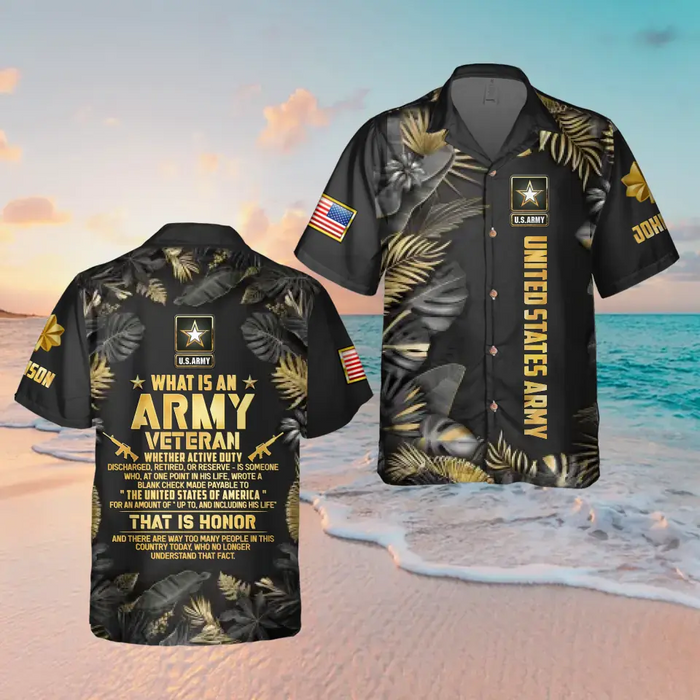 Personalized Veteran Hawaiian Shirt - Gift Idea For Veteran - What Is A Veteran