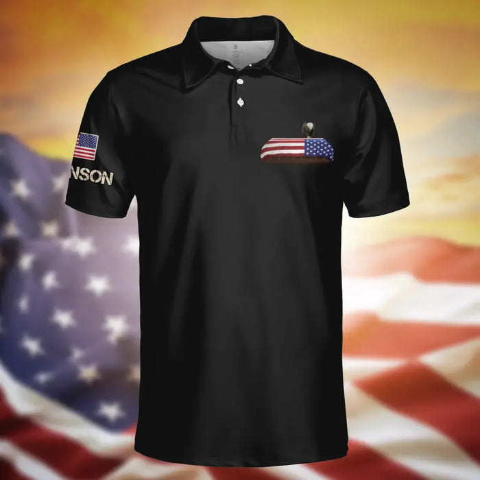 Personalized Veteran All-Over Print Polo Shirt - Memorial Gift Idea For Veteran - Enjoy Your Freedom