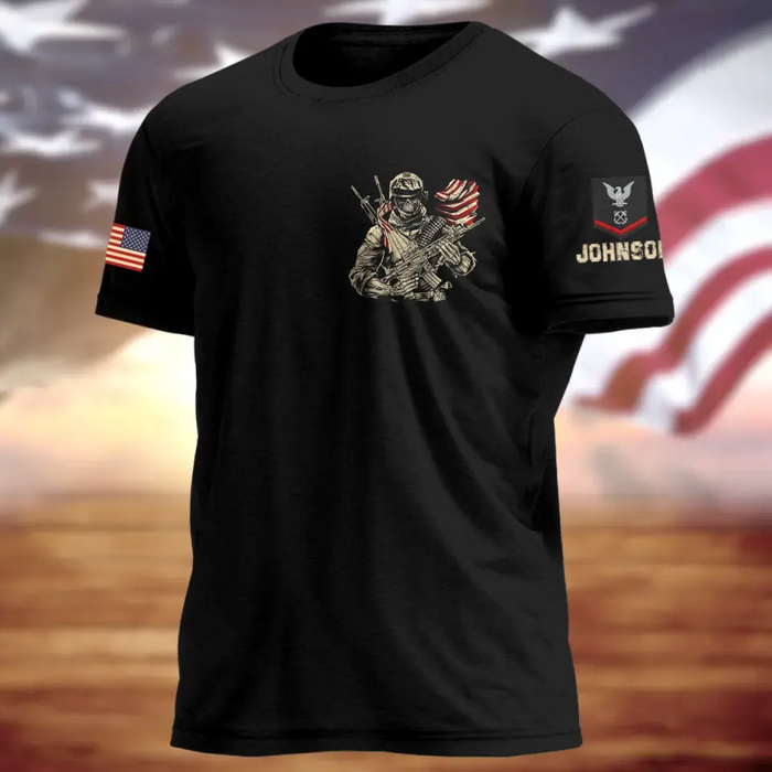 Personalized Veteran All-Over Print T-Shirt - Gift Idea For Veteran - I Didn't Go To Harvard I Went To Fort Jackson