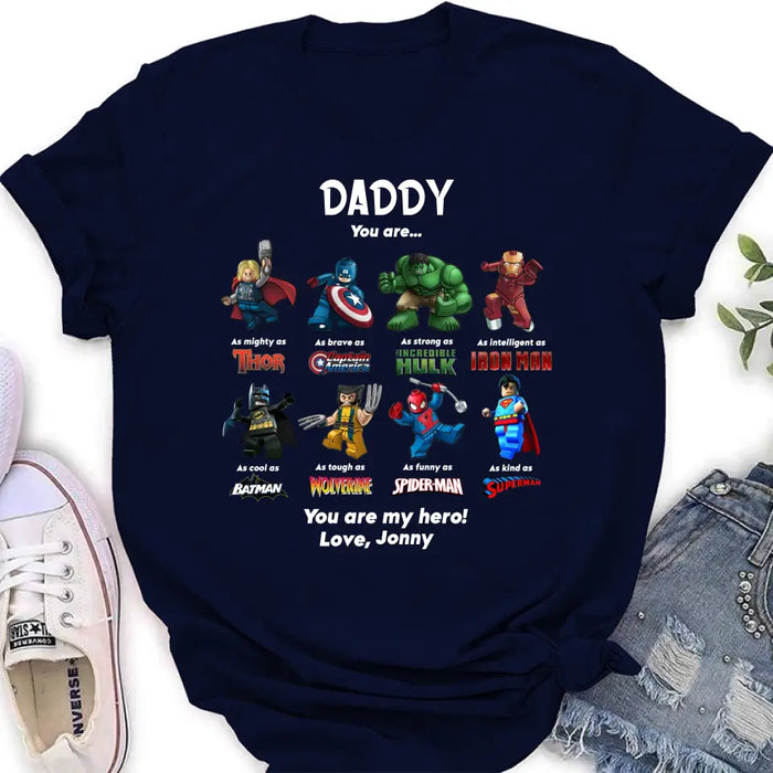 Personalized Dad Shirt/Hoodie - Gift Idea for Father's Day - You Are My Hero