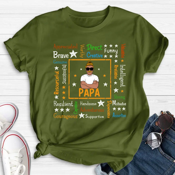 Personalized Daddy Affirmation Shirt/Hoodie - Father's Day Gift Idea For Dad/Grandpa