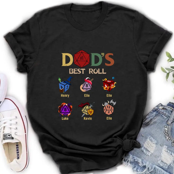 Personalized Dad's Best Roll Shirt/Hoodie -  Gift Idea for Father's Day - Up to 6 Kids