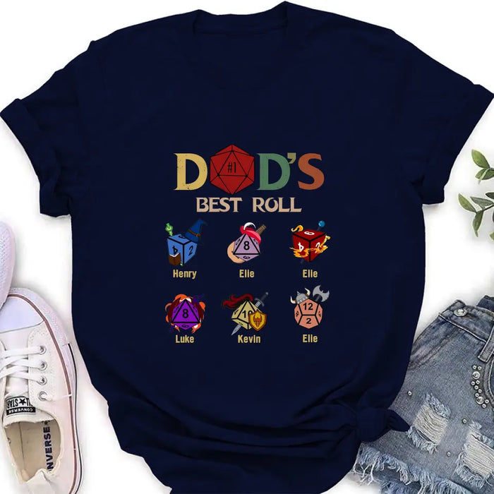 Personalized Dad's Best Roll Shirt/Hoodie -  Gift Idea for Father's Day - Up to 6 Kids