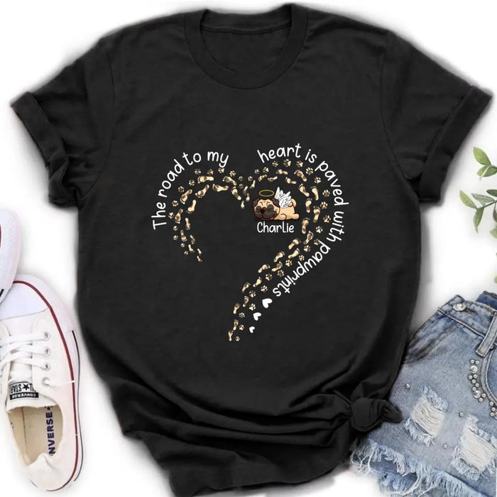 Personalized Memorial Dog Shirt - Mother's Day Gift For Dog Mom/Dog Dad - Up to 4 dogs