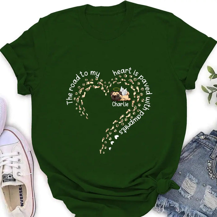 Personalized Memorial Dog Shirt - Mother's Day Gift For Dog Mom/Dog Dad - Up to 4 dogs