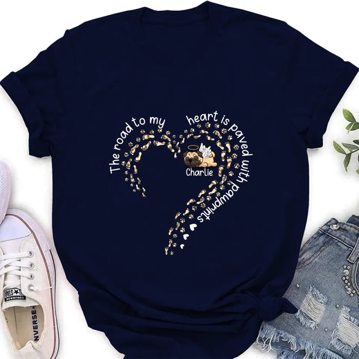 Personalized Memorial Dog Shirt - Mother's Day Gift For Dog Mom/Dog Dad - Up to 4 dogs