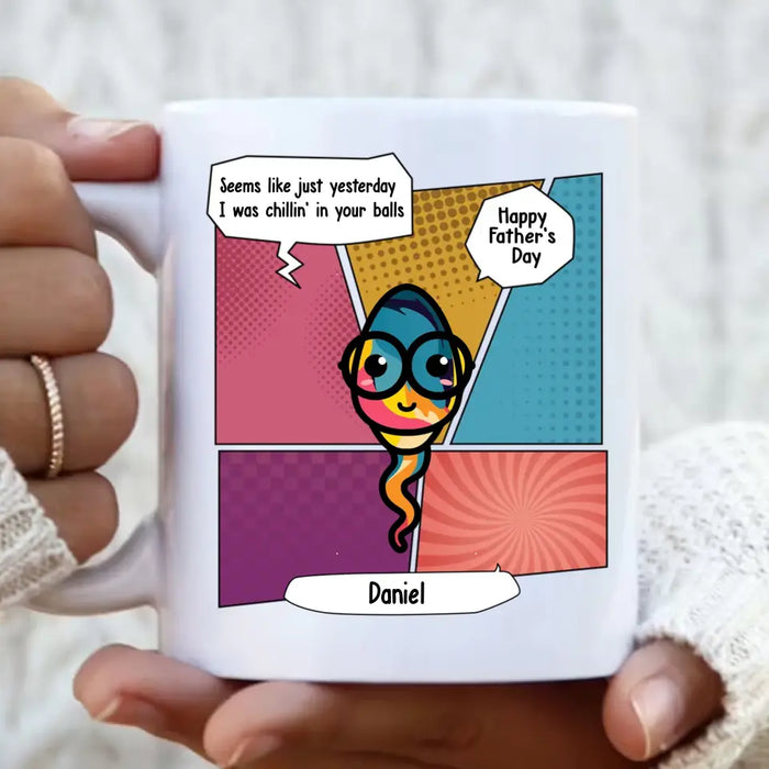 Personalized Funny Coffee Mug - Up to 6 Children - Father's Day Gift Idea - Happy Father's Day