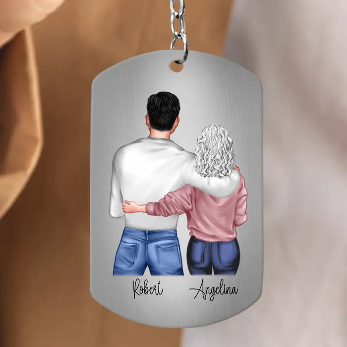Personalized To My Son Aluminium Keychain - Father's Day Gift Idea for Son - To My Son The Only Thing Better Than Being Your Mother Is Watching You Be A Dad