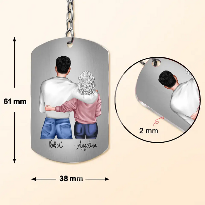 Personalized To My Son Aluminium Keychain - Father's Day Gift Idea for Son - To My Son The Only Thing Better Than Being Your Mother Is Watching You Be A Dad