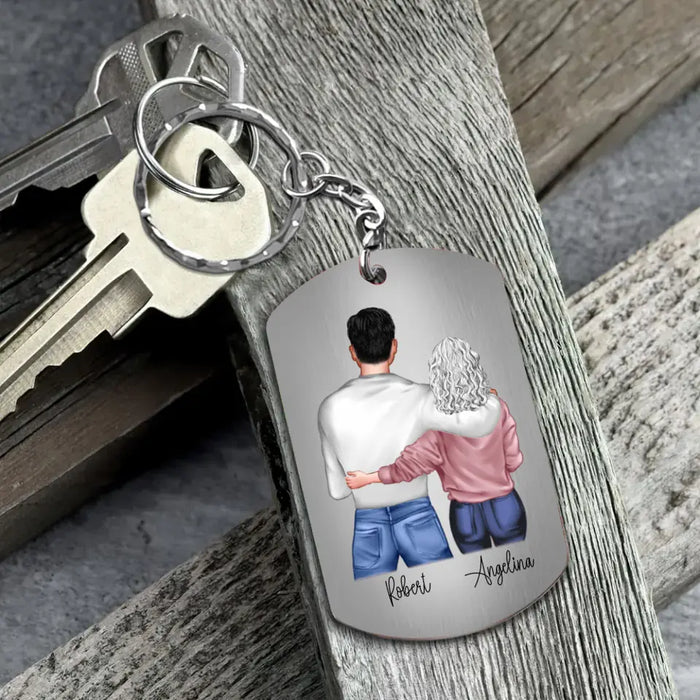 Personalized To My Son Aluminium Keychain - Father's Day Gift Idea for Son - To My Son The Only Thing Better Than Being Your Mother Is Watching You Be A Dad