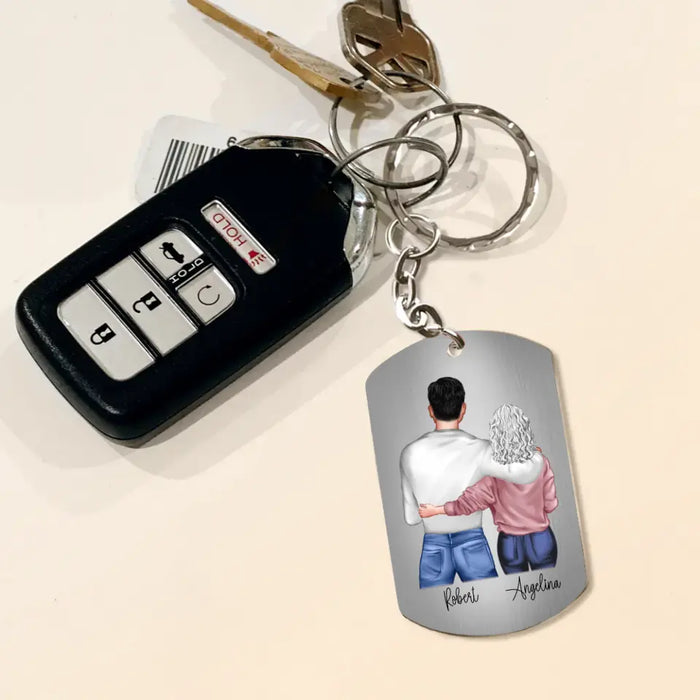 Personalized To My Son Aluminium Keychain - Father's Day Gift Idea for Son - To My Son The Only Thing Better Than Being Your Mother Is Watching You Be A Dad
