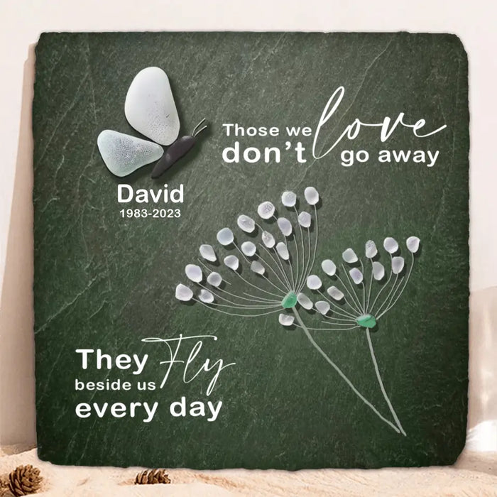 Personalized Memorial Butterfly Square Lithograph - Best Gift Idea - Always On My Mind Forever In My Heart
