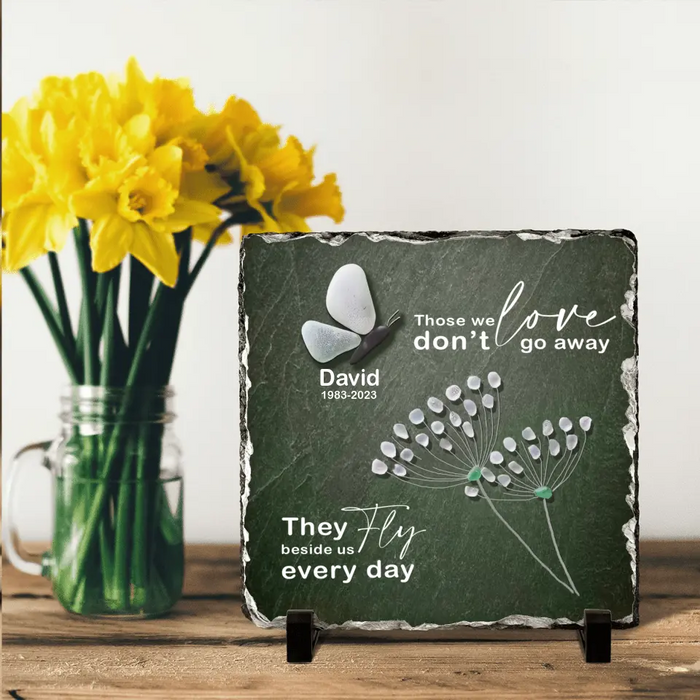 Personalized Memorial Butterfly Square Lithograph - Best Gift Idea - Always On My Mind Forever In My Heart