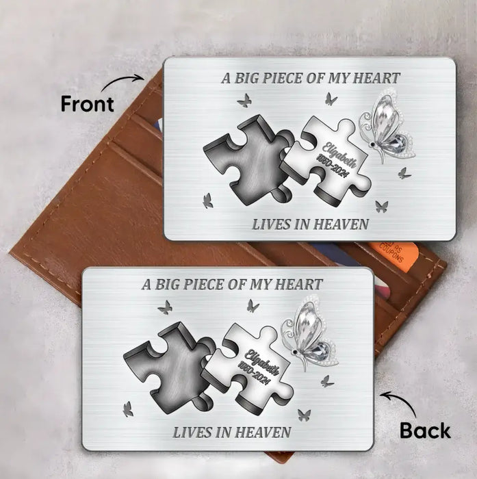 Personalized Memorial Wallet Card - Gift For Family Members