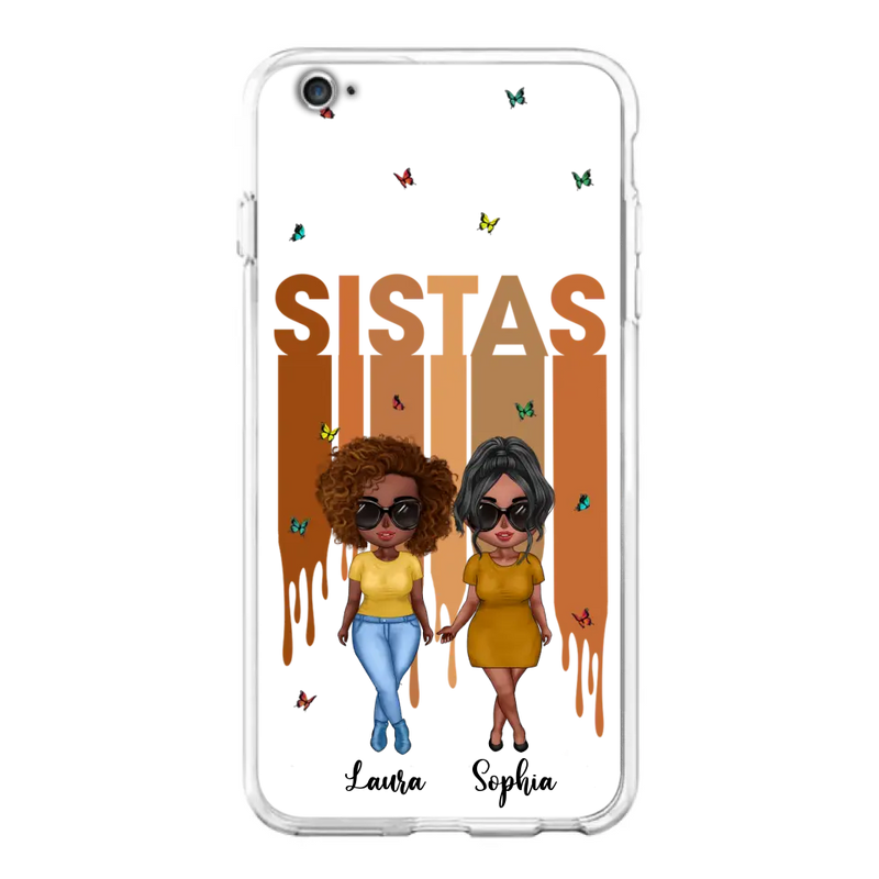 Personalized Best Friends Phone Case - Up to 5 Girls - Gift Idea For Sisters/Besties - Case For iPhone/Samsung