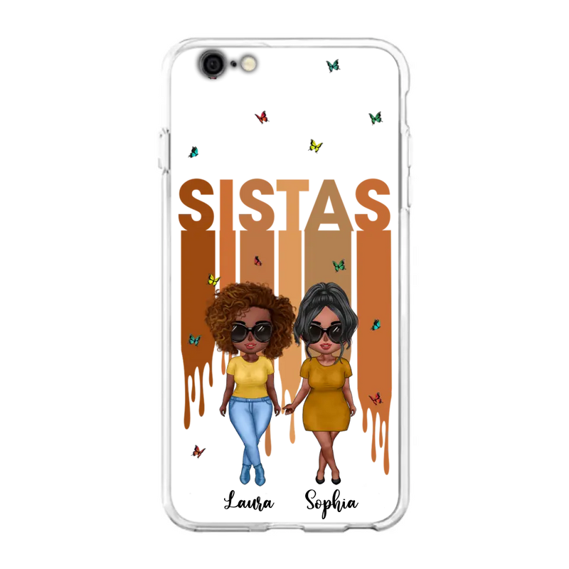Personalized Best Friends Phone Case - Up to 5 Girls - Gift Idea For Sisters/Besties - Case For iPhone/Samsung