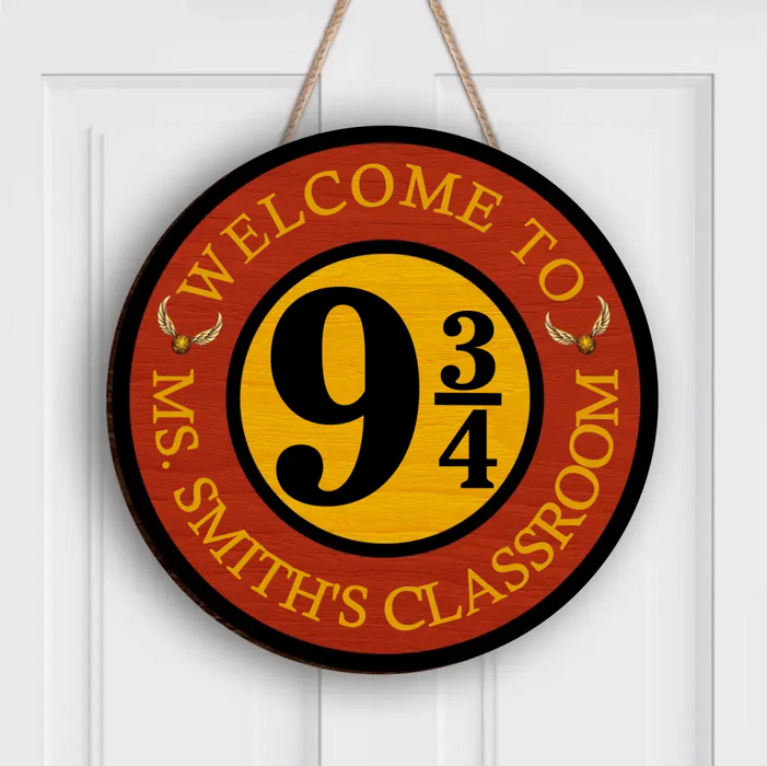 Personalized Welcome Wooden Sign - Gift Idea For Teacher/Back To School - Welcome To Classroom